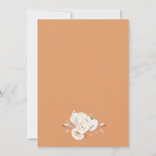 Kleine pompoen op weg naar Baby shower Kaart (Achterkant)