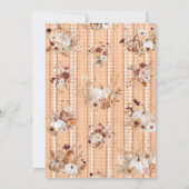 Kleine pompoen op weg naar Baby shower Kaart (Achterkant)