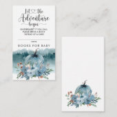 Kleine pompoen op weg naar blauwe boeken voor Baby Informatiekaartje (Voorkant / Achterkant)