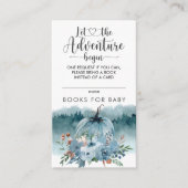 Kleine pompoen op weg naar blauwe boeken voor Baby Informatiekaartje (Voorkant)