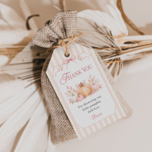 Kleine Pompoen op Weg Roze Strik Baby Borrel