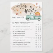 Kleine pompoen over onder douche papier spel Kaart (Voorkant)