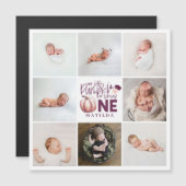 kleine pompoen paars 1 verjaardag multi foto (Voorkant / Achterkant)