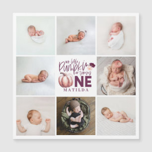 kleine pompoen paars 1 verjaardag multi foto