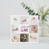 kleine pompoen paars 1 verjaardag multi foto (Staand voorkant)