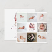 kleine pompoen paarse verjaardag multi-foto (Voorkant / Achterkant)