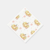 Kleine pompoen papier servetten Baby shower Verjaa (Hoek)