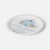 Kleine Pompoen Papieren Bordje (Gekanteld)