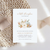 Kleine Pompoen Pastel Neutrale Baby Shower