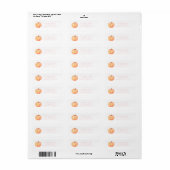 Kleine Pompoen Pastel roze Retouradreslabels Etiket (Full Sheet)