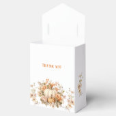 Kleine pompoen pastel witte Baby shower kleine ten Bedankdoosjes (Geopend)