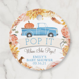 Kleine pompoen Pop het als ze Poppen jongensdouche Bedankjes Labels