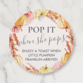 Kleine pompoen Pop het als ze poppen wijn labels (Voorkant)