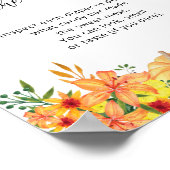 Kleine pompoen raad het zoete puinhoop baby shower poster (Hoek)