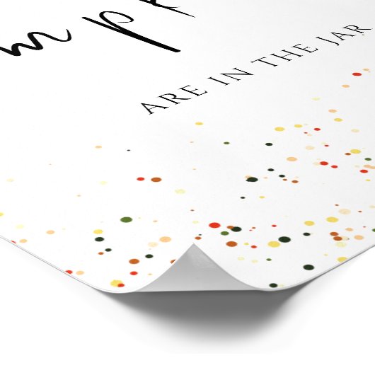 Kleine pompoen raden hoeveel pompoenen poster (Hoek)