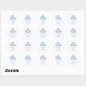 Kleine Pompoen Ronde Sticker (Vel)