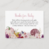 Kleine Pompoen Roze Boek Aanvraag Behuizing Kaart (Voorkant)