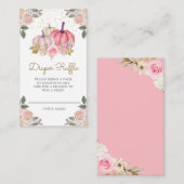 Kleine pompoen roze goudluzerne luzerne informatiekaartje (Voorkant / Achterkant)