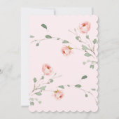 Kleine pompoen roze meisje Baby shower Kaart (Achterkant)