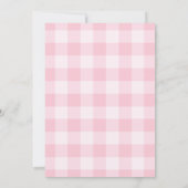 Kleine pompoen roze meisje Baby shower Kaart (Achterkant)