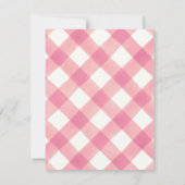 Kleine Pompoen Roze Vrachtwagen 1e Verjaardagsfees Bedankkaart (Achterkant)