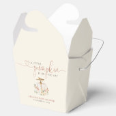 Kleine pompoen rustiek Baby shower Bedankdoosjes (Geopend)