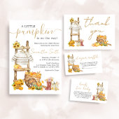 Kleine pompoen rustiek Baby shower Kaart