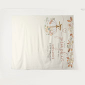 Kleine pompoen rustiek Baby shower Wandkleed (Voorkant (horizontaal))