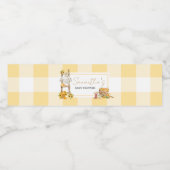 Kleine pompoen rustiek Baby shower Waterfles Etiket (Enkel label)