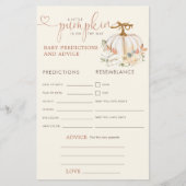 Kleine pompoen rustieke Baby voorspellingen advies (Voorkant)