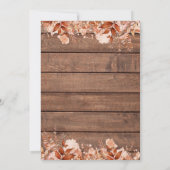 Kleine Pompoen Rustieke Herfst Baby Shower Kaart (Achterkant)