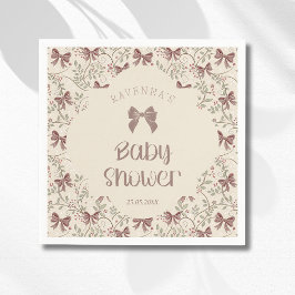 Kleine Pompoen Salie Bladeren Boog Baby Shower Servet
