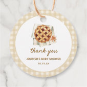 Kleine Pompoen Schatje Baby Shower Bedankt Bedankjes Labels (Achterkant)