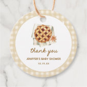 Kleine Pompoen Schatje Baby Shower Bedankt Bedankjes Labels (Voorkant)