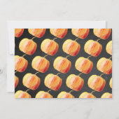 Kleine Pompoen Schoolbord 1e Verjaardag Foto Kaart (Achterkant)