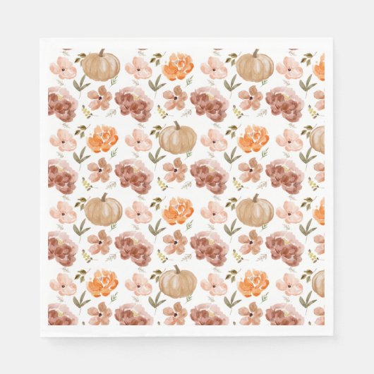Kleine Pompoen Servetten Herfst Servetten (Voorkant)