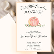 Kleine Pompoen Thema Baby Shower Herfst