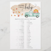 Kleine Pompoen Truck Baby Matching Papieren Spelka Flyer (Voorkant)