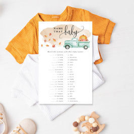 Kleine Pompoen Truck Baby Matching Papieren Spelka Flyer