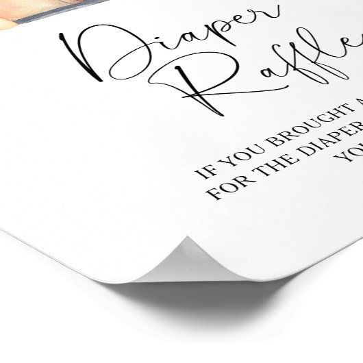 Kleine pompoen truck herfst luier loterij poster (Hoek)