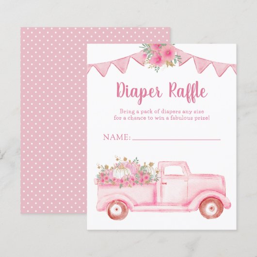 Kleine Pompoen Tweeling Meisje Luier Raffle (Voorkant / Achterkant)