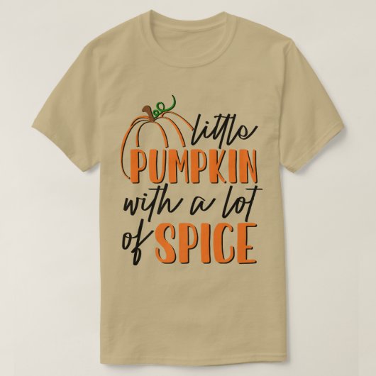 Kleine pompoen van AdrL met veel kruidenherfst T-shirt (Design voorkant)