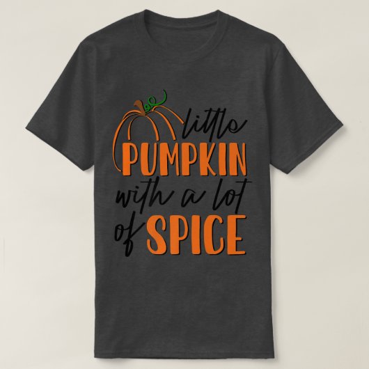 Kleine pompoen van AdrL met veel kruidenherfst T-shirt (Design voorkant)