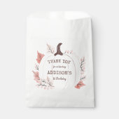 Kleine pompoen verjaardag dank u bedankzakje (Voorkant)