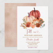 Kleine Pompoen Verliefd Baby Shower Kaart (Voorkant / Achterkant)