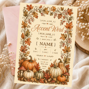 kleine pompoen volkskunst kaart