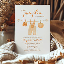 Kleine Pompoen Waslijn Herfst Baby Shower