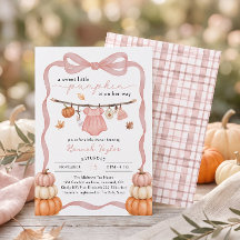 Kleine Pompoen Waslijn Herfst Meisje Baby Shower
