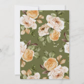 Kleine Pompoen Waterverf Bloemen Herfst Baby showe Kaart (Achterkant)