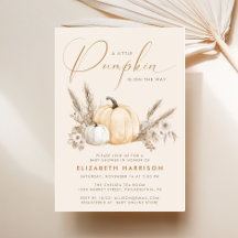 Kleine Pompoen Waterverf Boho Baby Shower
